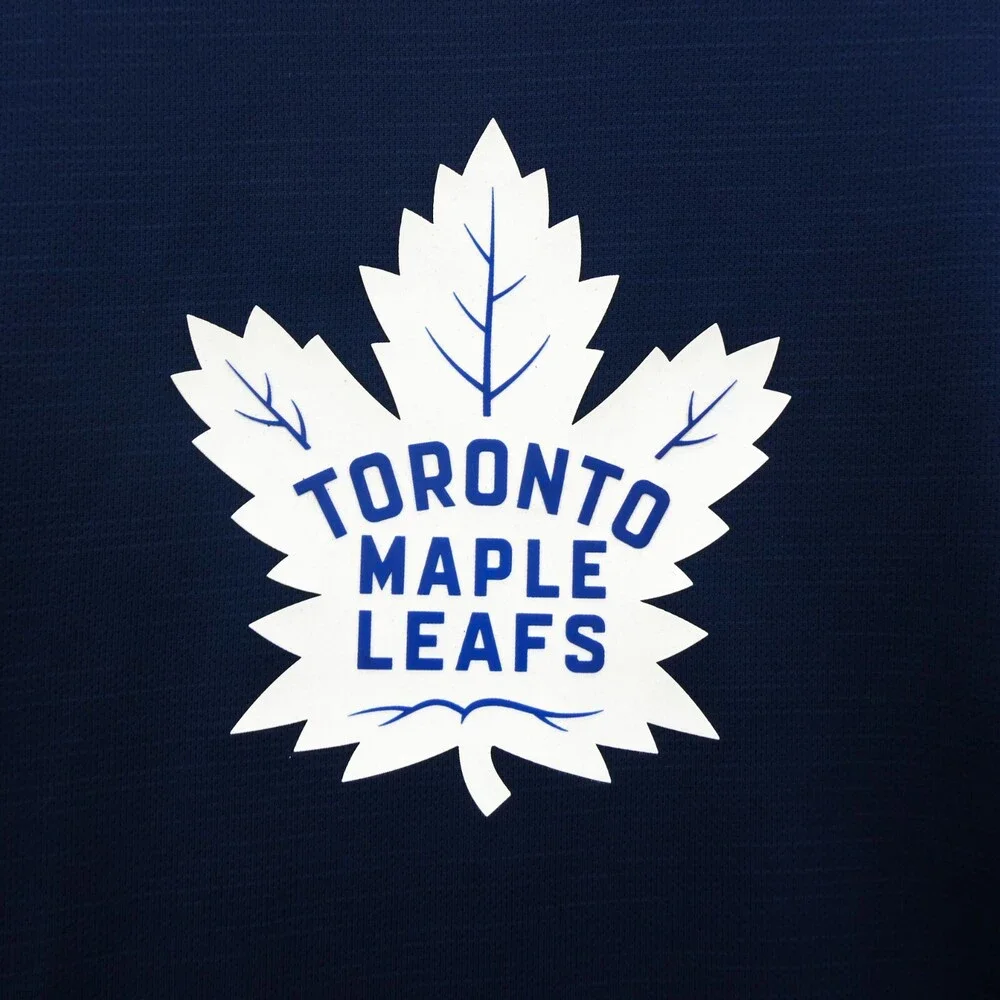 Toronto Maple Leafs Shirt‎ Mens Medium Blue Adidas NHL Ice Hockey Sports Tee New